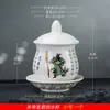 Caneca de Homenagem Cerâmica Salão de Buda Copo de Oferta de Água Copo de Oferta a Buda Maldição da Grande Compaixão Família Imortal Copo de Purificação de Água Deus da Riqueza Guan Gong Copo de Purificação de Água Frontal de Buda