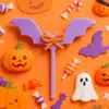 Decoraciones Acrílicas para Pastel de Halloween Estilo Ins Transfronterizo, Lindas Decoraciones de Murciélago y Fantasma para Halloween
