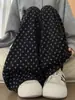 Pantalones deportivos casuales florales para mujer, nuevos para primavera y otoño, de cintura alta, pierna recta, con caída adelgazante y corte curvo hasta el suelo