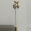 Broche de cristal de cereza pequeña de alta gama Broche de perlas Corsage nupcial Pin de boda Ropa unisex