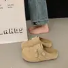 Pantuflas para Mujer Estilo Birkenstock de Suela Gruesa Retro, Nuevo Modelo Primavera 2026 con Hebilla de Doble Correa, Pantuflas Cerradas Versátiles de Ponerse