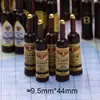 Simulación tridimensional de vino tinto vino DIY miniatura tienda de conveniencia supermercado coche adornos de escritorio juego de comida accesorios de resina