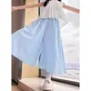 Pantalones de Verano para Niñas 2026 Nuevos Pantalones Casuales Pantalones Falda para Niños Pantalones Cortos de Seda Helada de Verano Pantalones de Pierna Ancha para Niñas