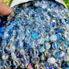 Cuentas redondas de cristal de Pujiang para pasteles 6/8/10/12 mm corte espejo redondo DIY pendientes collar accesorios