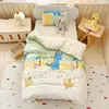 Jardín de Infancia Clase A Juego de Tres Piezas para la Siesta de Algodón Puro Juego de Ropa de Cama Infantil de Dibujos Animados Juego de Seis o Siete Piezas de Algodón Puro con Relleno de Almohada