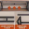 Escritorio de computadora de madera maciza, diseño simple moderno de pie, mesa estilo nórdico para oficina, juegos, trabajo y estudio
