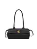 Bolsa baguette estilo Chanel verão 2026 nova com padrão de diamante e textura de lichia, bolsa de mão tipo bowling de couro bovino, bolsa de ombro, bolsa tote