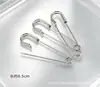 Imperdibles grandes y sencillos hechos de material de hierro, adecuados para bolsos, ropa y alfombras. Suministros del fabricante de pines accesorios