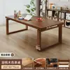 Escritorio grande largo para sala de estar, mesa grande de madera maciza, mesa de comedor rectangular, banco de trabajo, escritorio para estudio en casa y oficina estilo mid-century
