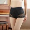 Ropa interior de seda de hielo de cintura alta que contrae el abdomen y levanta la cadera, de encaje para mujer, de talla grande, transpirable, de lujo, ligera, de alta elasticidad, moldeadora de cuerpo, pantalones sin costuras
