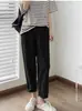 Calça de Maternidade Primavera Verão Roupa Exterior 2026 Novo Estilo Cintura Não Apertada Calça Pai Casual Calça Reta Calça de Perna Larga Roupa de Outono para Maternidade