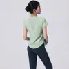 Conjunto Profesional de Ropa Deportiva para Correr y Yoga para Mujer Verano Nuevo Transpirable de Secado Rápido Ropa para Fitness Manga Corta Sensación de Alta Gama