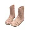 Botas de Mujer Estilo Melard 2026 Verano Huecas Transpirables Suaves Planas Cortas Moda Versátiles Casuales Botas de Malla Sandalias