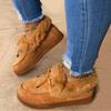 Zapatos de algodón nuevos de invierno 2022 Europa y Estados Unidos talla grande planos gruesos Zapatos de mujer de comercio exterior en stock ebay zapatos de algodón para mujer