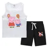 Traje Deportivo Casual de Dos Piezas para Niños Pequeños y Medianos - Chaleco y Pantalón de Verano 2023, Camiseta Base, Ropa Exterior Delgada sin Mangas