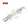 Clipe para Xale Europeu e Americano Retrô Clipe para Suéter Feminino Fivela para Lenço de Seda Cravejada com Diamantes Broche Anti-Exposição Clipe para Gola de Lenço Acessórios de Liga