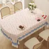 Nova Toalha de Mesa de Desenho Animado Impermeável e à Prova de Óleo Sem Lavagem Estilo Creme Toalha de Mesa PVC Mesa de Jantar Mesa de Café Cobertura de Mesa Oval