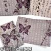 Tarjeta de Mariposa de Caligrafía Antigua Plegable en Cabezal Nuevo Estilo Chino Tarjeta de Empaque Plegable en Cabezal Almacenamiento de Tarjetas Pequeñas Bolsa Autoadhesiva Decoración
