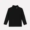 Blusas Térmicas Infantis com Forro de Fleece, Espessadas para Outono e Inverno, Camisetas de Manga Longa com Gola Alta para Bebês, Blusas Quentes Infantis com Gola Semi-Alta