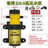 Bomba de Agua para Motor de Aspersora Eléctrica Agrícola de 12V Bomba Autocebante de Alta Potencia Doble Núcleo Accesorios para Máquina Aspersora de Pesticidas de Alta Presión
