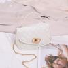 Moda diamante bordado corrente pequena bolsa quadrada feminina bolsas doce pérola alça bolsa feminina bolsa mensageiro telefone