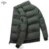 Casaco masculino acolchoado de algodão para o inverno casual com gola alta espessada casaco acolchoado de algodão moda casual casaco acolchoado de algodão estilo coreano jaqueta acolchoada de algodão Novidade em estoque