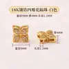 Cobre de Alta Qualidade que Preserva a Cor, Banhado a Ouro 18K, Contas Espaçadoras de Flor de Quatro Pétalas Incrustadas com Zircônia, Acessórios de Joias para Pulseira de Cristal DIY Feita à Mão