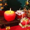 Fruta artificial criativa Vela aromática de Maçã Vermelha Natal romântico Véspera de Natal Vela de fruta de Natal fragrância