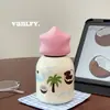 Estilo de Chica de Dibujos Animados de Alta Apariencia Modelo Nuevo 2026 Termo de Acero Inoxidable para Beber Directamente, Taza Portátil Estilo Ins para Beber Directamente para Estudiantes