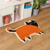 Alfombra Afelpada con Forma de Dibujo Animado para Uso Doméstico en Dormitorio, Junto a la Cama, Vestidor, Sala de Estar, Alfombra Tufted Resistente a Manchas, Absorbente de Agua para Vestidor