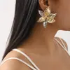 E13674 Pendientes de Aleación de Diseño de Producto Nuevo Creativo Combinación de Colores Pendientes de Playa de Verano Moda para Mujer Flores Suministro Transfronterizo