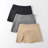 Falda línea A de talle alto con abertura estilo ins europeo y americano para mujer, verano 2023, nueva, ajustada, con pantalones cortos debajo