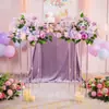 Postes Guias de Cristal Acrílico para Casamento, Suportes Redondos para Mesa de Sobremesas, Adereços, Decorações para Tema de Casamento Sonhador ao Ar Livre