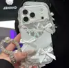 Funda de encaje blanco con diseño de mariposa adecuada para teléfono móvil oppo/VIVOS30, Y200 creativa RENO14/Xiaomi cubierta protectora