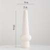 Jarrón Decorativo de Cerámica Blanca Shumen para Flores Secas Creativo Simple Moderno Sala de Estar Arreglo Floral Escritorio Adornos para Arreglo Floral