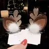 Pasador de Navidad diadema festiva pasador de asta de ciervo accesorios para el cabello de mujer para disfraz de Navidad