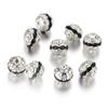Bola de flor com incrustação de diamante 8/10mm contas espaçadoras com pérolas contas de chapéu ocas flor de diamante colorida bola de chapéu de flor para pulseira colar diy acessórios de contas espaçadoras