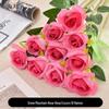 Rosa de Simulação Dia dos Namorados Buquê de Plástico Decoração de Casa Flor Artificial Sala de Estar Mesa de Jantar Conjunto de Flores Decoração com Flores Secas