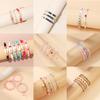 Pulsera Multicapa Personalizada Hecha a Mano con Cuentas Estilo Ins de Gama Alta para Mujer Pulsera Plegable de Cerámica Suave para Mujer Nicho