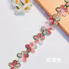 Renda Bordada Solúvel em Água Colorida Gradiente de 2,5 cm com Flor de Cinco Pétalas Transfronteiriça Acessórios para Corrente de Roupas Acessórios para Joias DIY