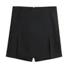 Falda Corta Negra de Cintura Alta Ajustada Estilo Línea A para Mujer, Moda Nueva Tendencia Verano 2026