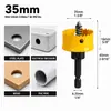 Broca Abridora de Agujeros Metálicos para Taladro Eléctrico con Vástago Hexagonal para Chapa de Hierro, Caja Eléctrica, Pladur, Carpintería, Plástico, Acrílico