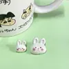 Botones de Plástico de Conejo de Dibujos Animados para Suéter de Niños Cárdigan de Punto Chaqueta Hebilla Decorativa Cosida a Mano Joyería DIY