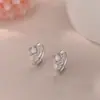Aretes de Ópalo de Plata S925, Estilo Fresco, Aretes Versátiles, No Necesitan Quitarse al Dormir, Aretes Nuevos para Ropa de Trabajo E02717
