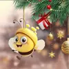 Amazon Transfronterizo Nueva Abejita Decoración Navideña Colgante para Coche Abeja Acrílica Colgante Decoración Navideña