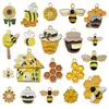 Accesorios para Joyería DIY Estilo Coreano Animal Flor Abeja Esmalte Aleación Colgante Collar Pulsera Pendientes Dibujos Animados Pequeños Dijes
