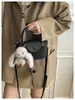 Bolso de Mano de Lujo con Estampado de Leopardo Tipo Bollo para Mujer Otoño 2026 Nuevo de Moda Otoño/Invierno Súper Caliente para el Trabajo Bolso Tote Pequeño de Hombro Cruzado