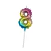 Decoração de Festa de Aniversário Ins Coreana Copyright Balão Arco-Íris Vela Digital Vela de Bolo para Assar em estoque Atacado