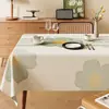 Mantel Estilo Ins Impermeable y a Prueba de Aceite Mantel Sin Lavado Sensación de Lujo Ligero Gama Alta Nuevo 2026 Mantel Rectangular de PVC para Mesa de Café