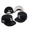 Boné de beisebol da MLB 2026, time White Sox, boné esportivo ajustável de aba larga bordado com letras, chapéu de proteção solar